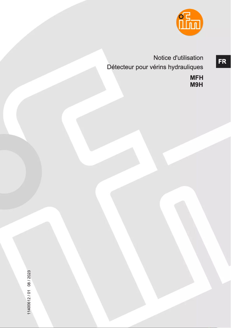 Image de la première page du manuel de l'appareil M9H210