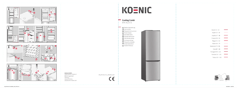 Page 1 de la notice Manuel utilisateur Koenic KFK 412 E S