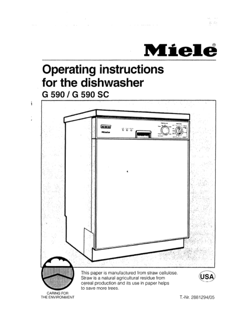 Page 1 de la notice Manuel utilisateur Miele G 590