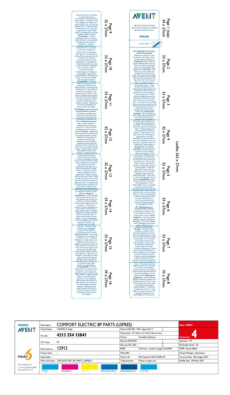 Page 1 de la notice Manuel utilisateur Philips AVENT SCF110