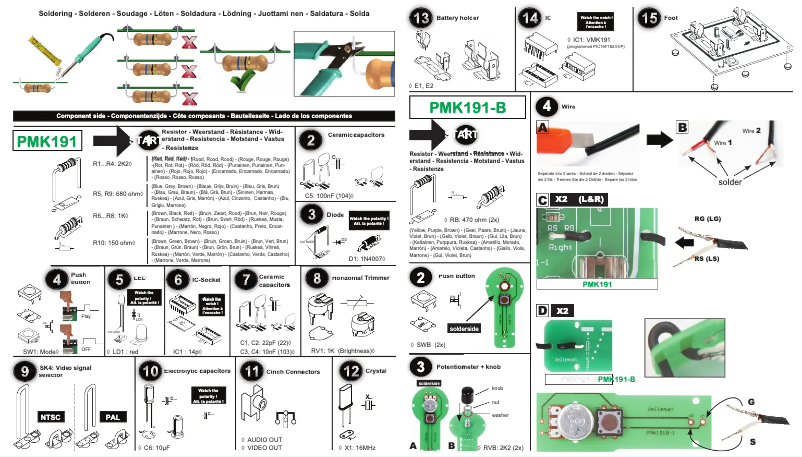 Page 1 de la notice Mode d'emploi Velleman MK191