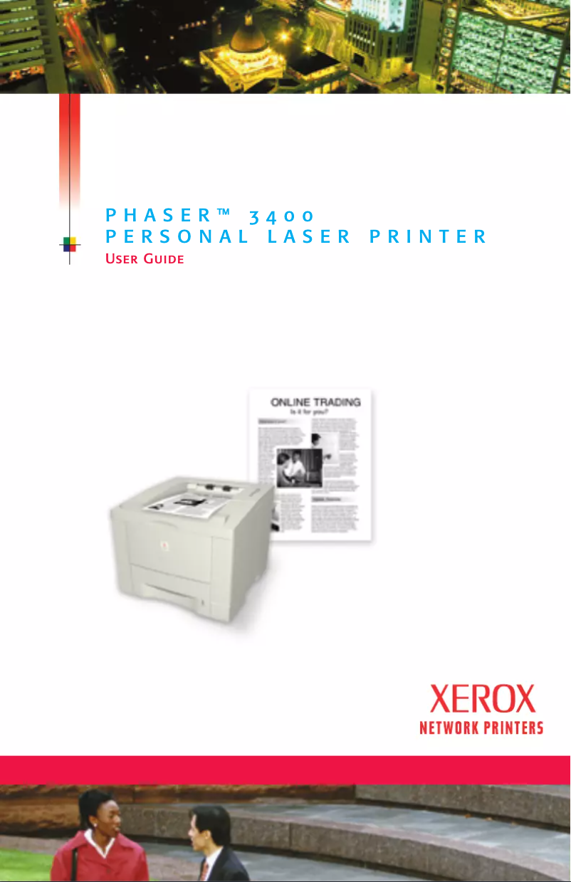 Image de la première page du manuel de l'appareil Phaser 3400