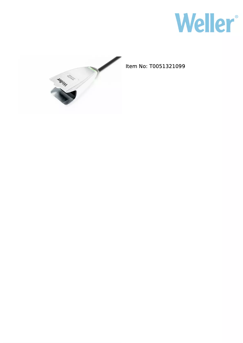 Page n°1 - Fiche technique Weller WXUTS