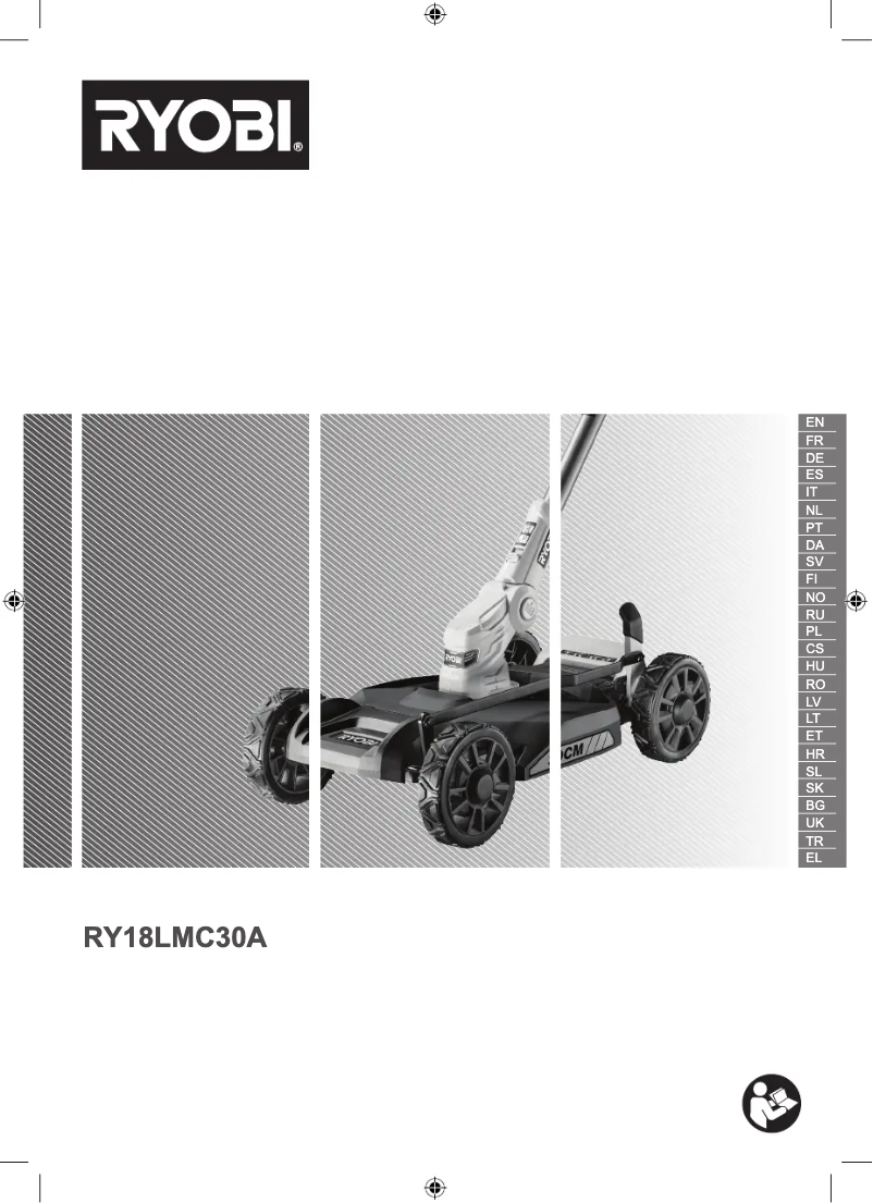 Page 1 de la notice Manuel utilisateur RYOBI RY18LMC30A