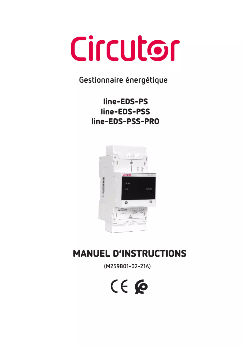 Page 1 de la notice Manuel utilisateur CIRCUTOR Line-EDS-PSS-PRO