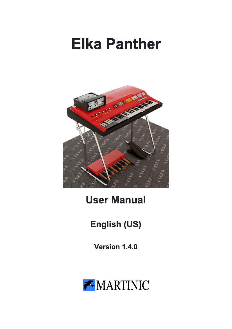 Page 1 de la notice Manuel utilisateur MARTINIC Elka Panther