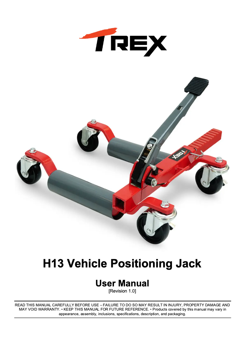 Image de la première page du manuel de l'appareil H13