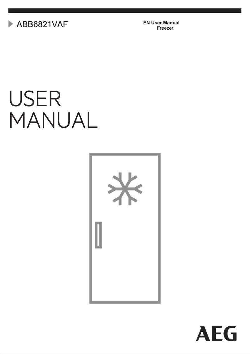 Image de la première page du manuel de l'appareil ABB6821VAF