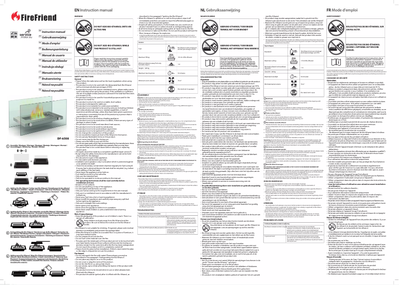 Page n°1 - Manuel utilisateur FireFriend DF-6508