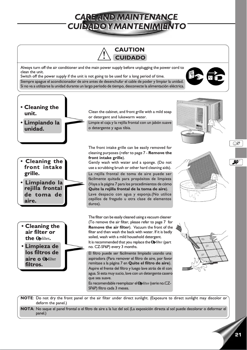 Page 1 de la notice Manuel utilisateur Panasonic CW-XC80YU