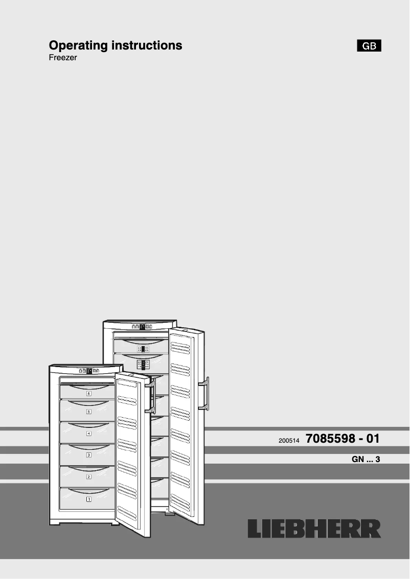 Page 1 de la notice Manuel utilisateur Liebherr GPN 2713