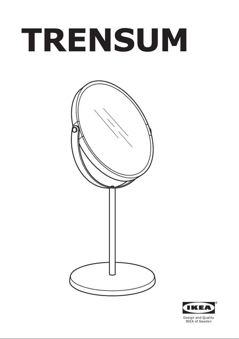 Página 1 del manual Manual de usuario Ikea TRENSUM 245.244.85