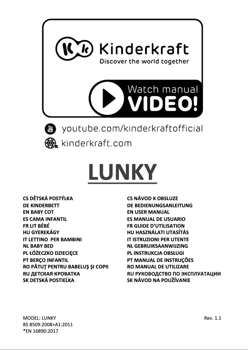 Página 1 del manual Manual de usuario Kindercraft LUNKY