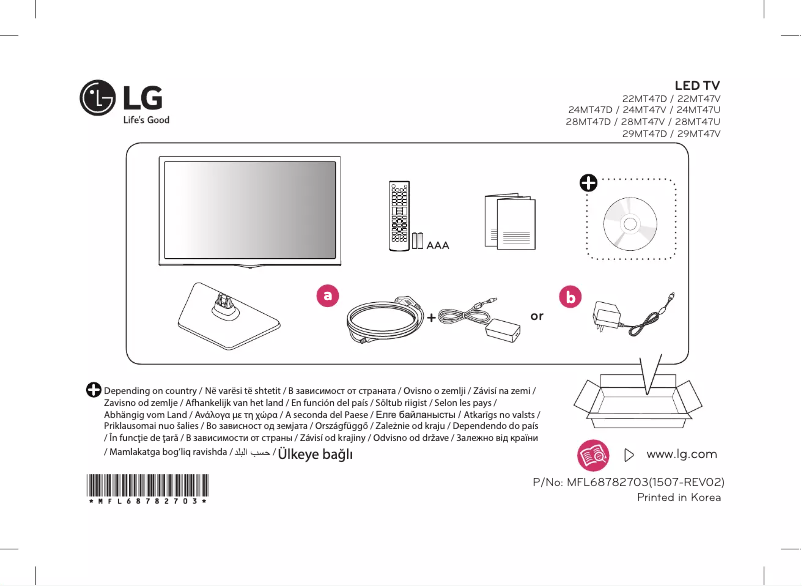 Page n°1 - Manuel utilisateur LG 24MT47V