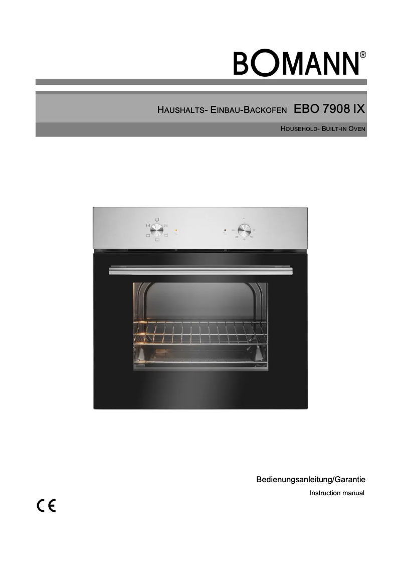 Image de la première page du manuel de l'appareil EBO 7908 IX