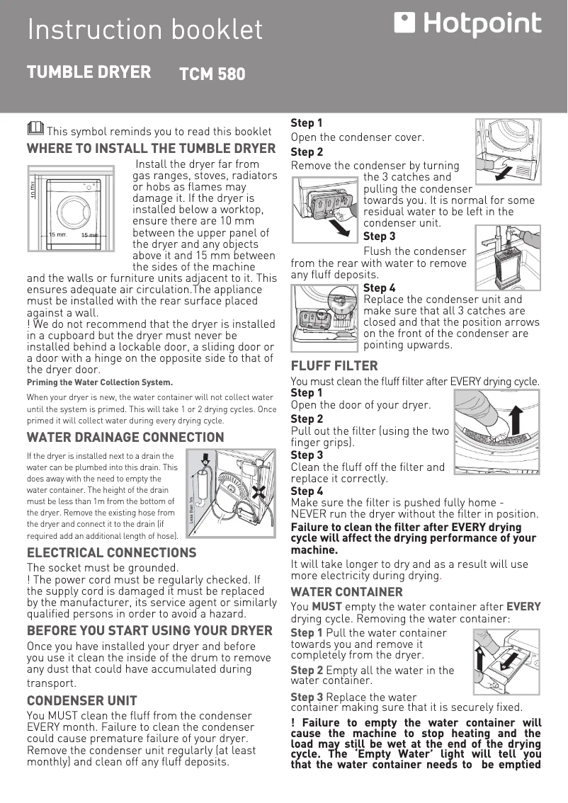 Image de la première page du manuel de l'appareil TCM 580 B P(UK)
