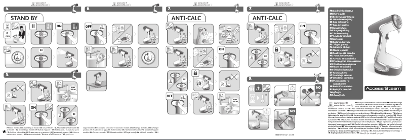 Page 1 de la notice Manuel utilisateur Tefal Access’Steam DR8085