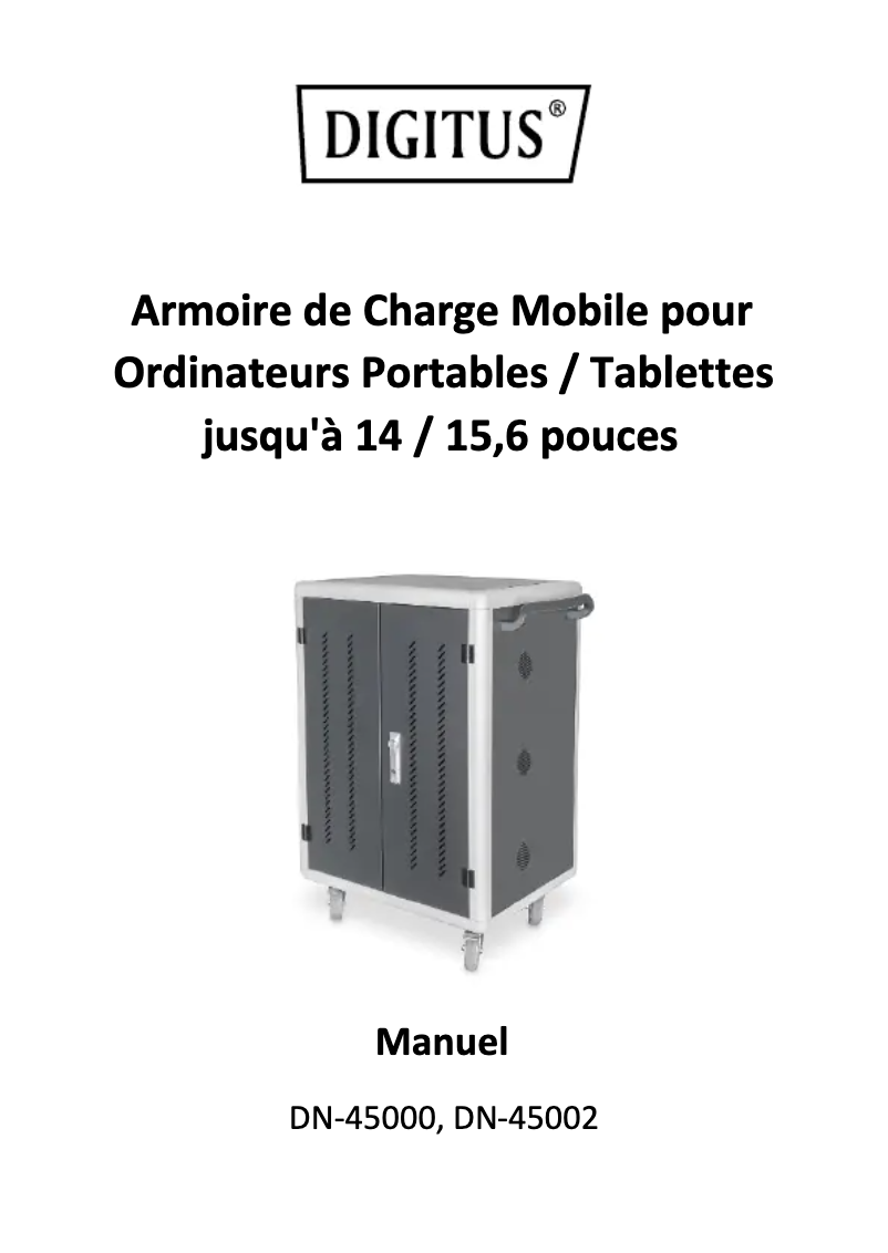 Image de la première page du manuel de l'appareil DN-45002