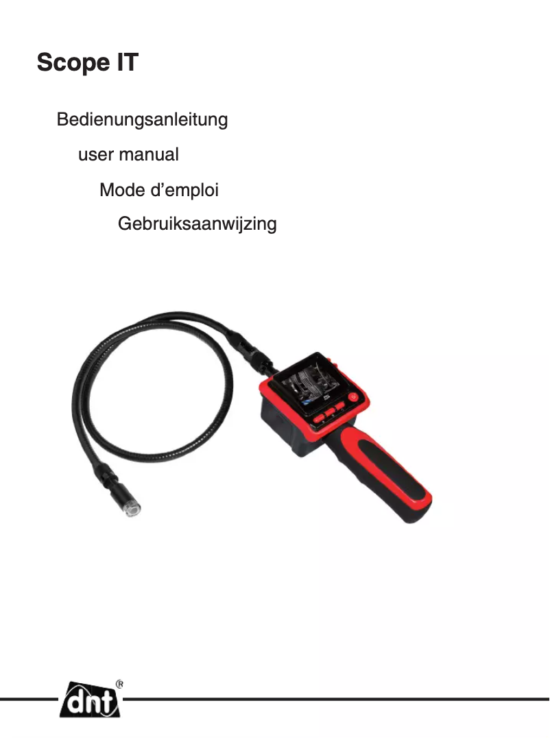 Page 1 de la notice Manuel utilisateur dnt Scope IT