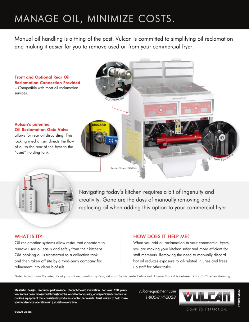 Page 1 de la notice Brochure Vulcan TR65