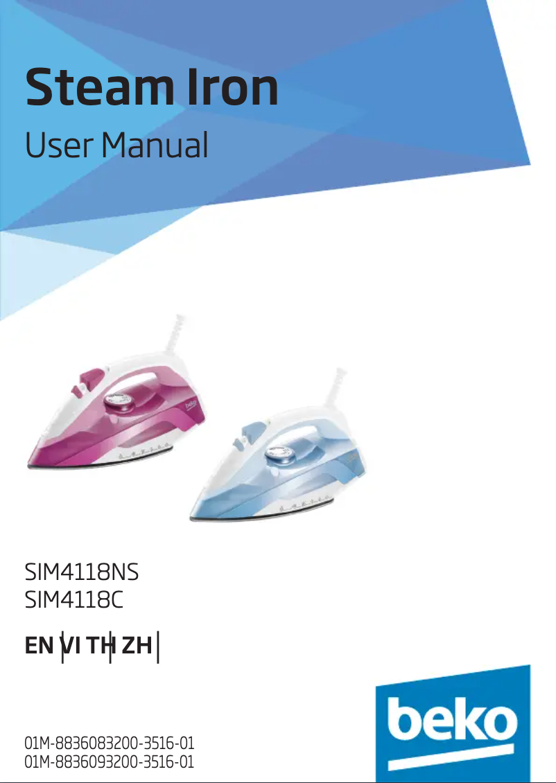 Page 1 de la notice Manuel utilisateur Beko SIM4118C