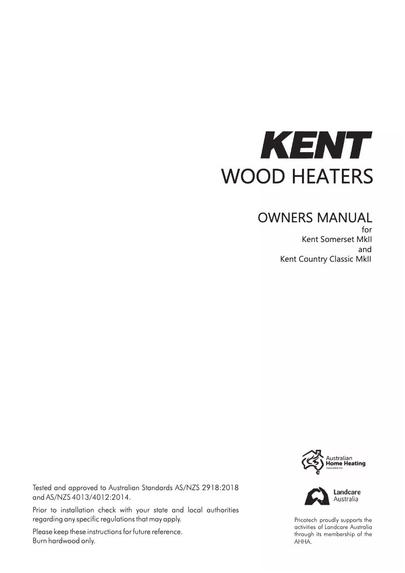 Page n°1 - Manuel utilisateur Kent Somerset MKII