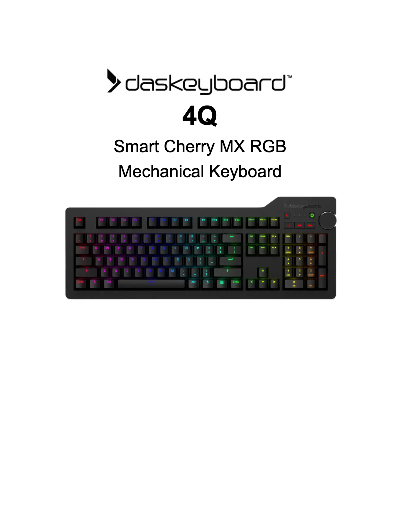 Page n°1 - Manuel utilisateur Das Keyboard 4Q
