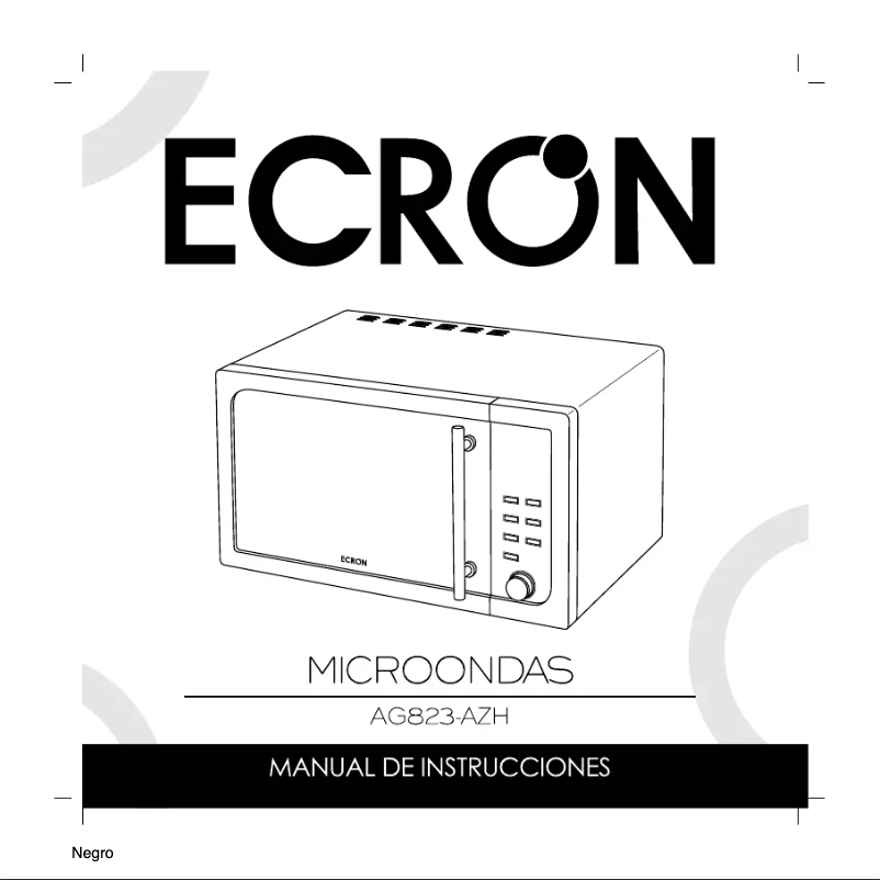 Página 1 del manual Manual de usuario Ecron AG 823 AZH