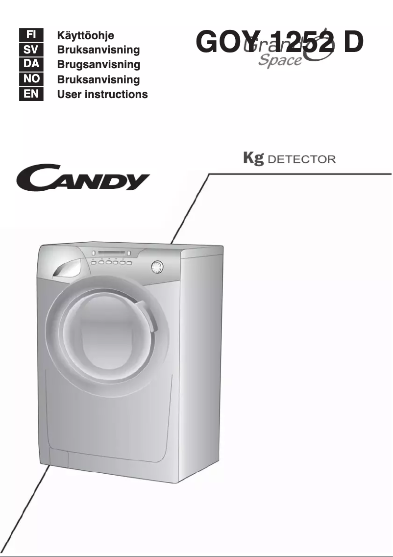 Page n°1 - Manuel utilisateur Candy GS 13103D3/1-S