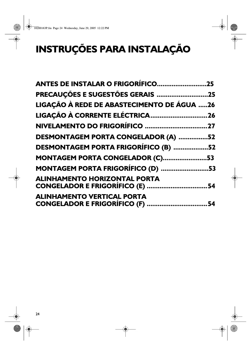 Page 1 de la notice Manuel utilisateur Whirlpool FRSS36AF20/2A+