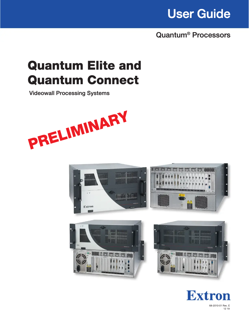 Image de la première page du manuel de l'appareil Quantum Elite
