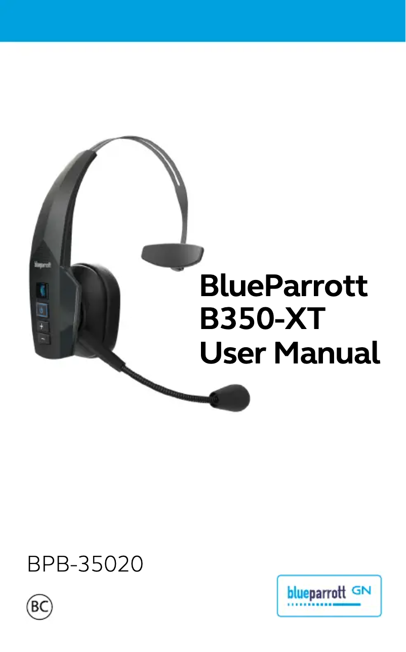 Página 1 del manual Manual de usuario Jabra BlueParrott B350-XT