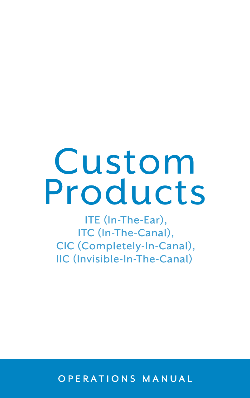 Page 1 de la notice Manuel utilisateur Starkey Muse CIC