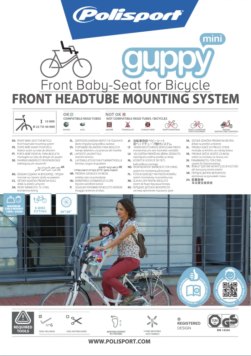 Page 1 de la notice Manuel utilisateur Polisport Guppy Mini