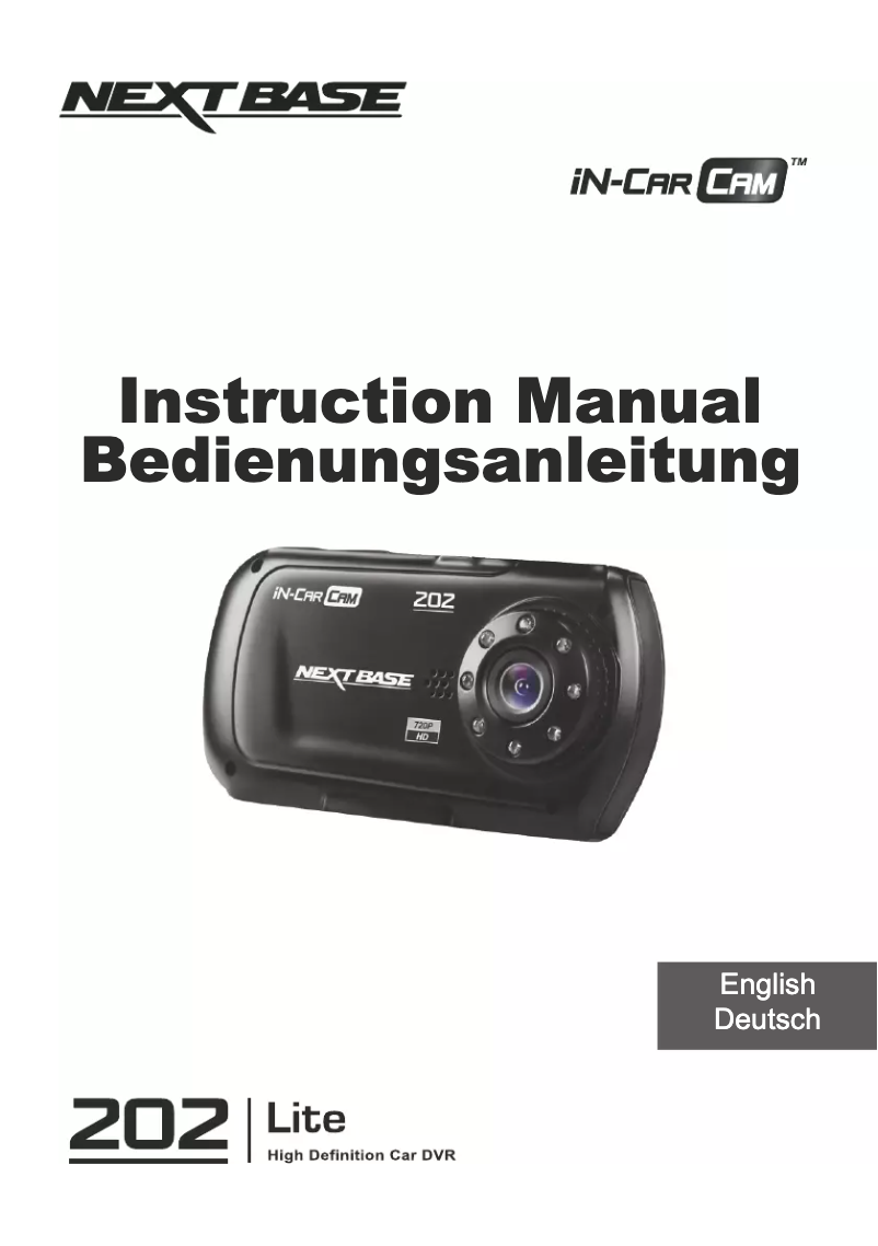 Image de la première page du manuel de l'appareil In-Car Cam 220