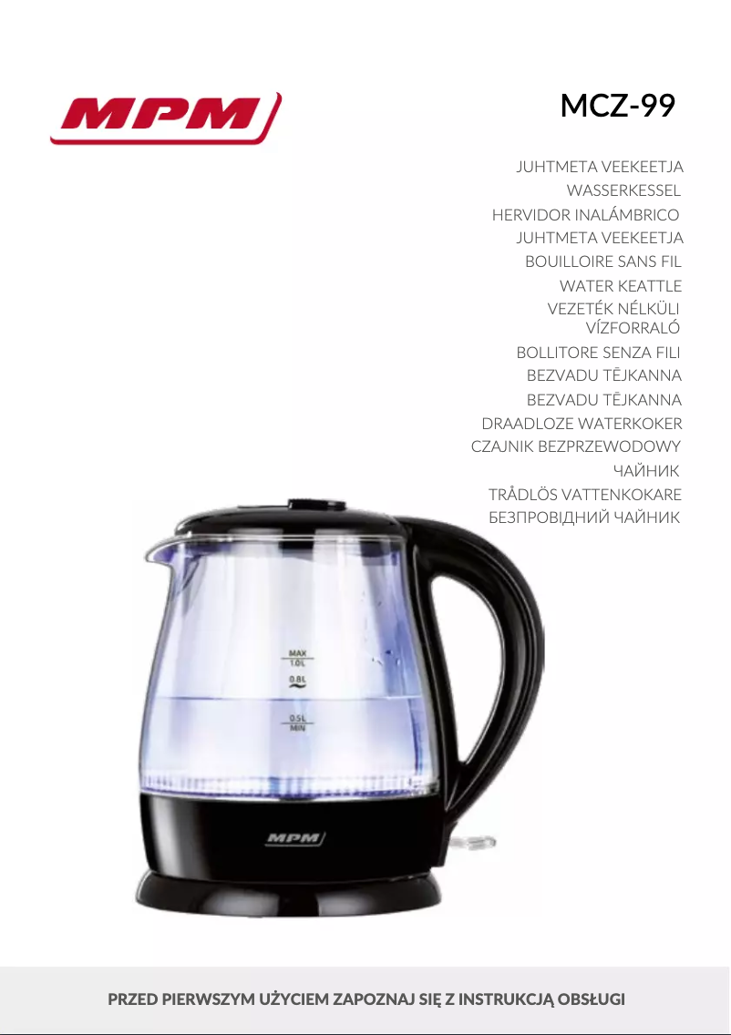 Page 1 de la notice Manuel utilisateur MPM MCZ-99