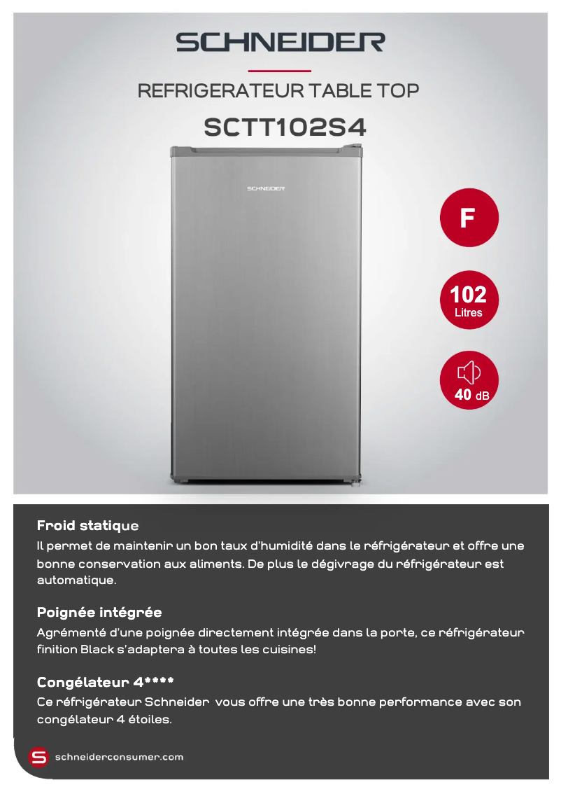 Page 1 de la notice Fiche technique Schneider SCTT102S4