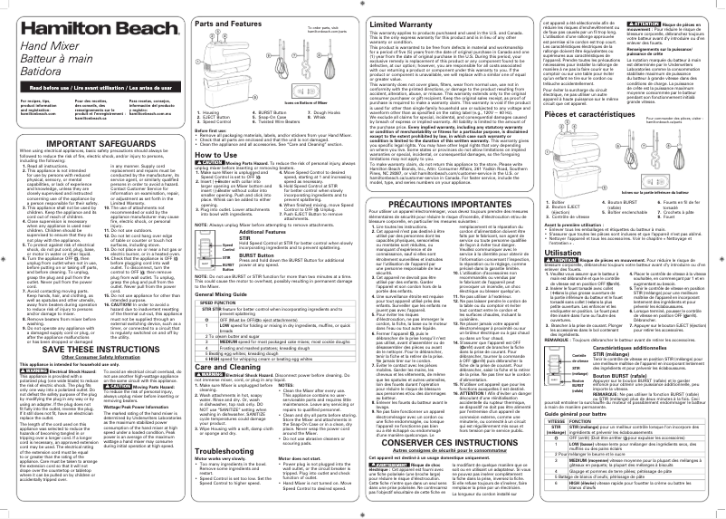 Image de la première page du manuel de l'appareil 62631