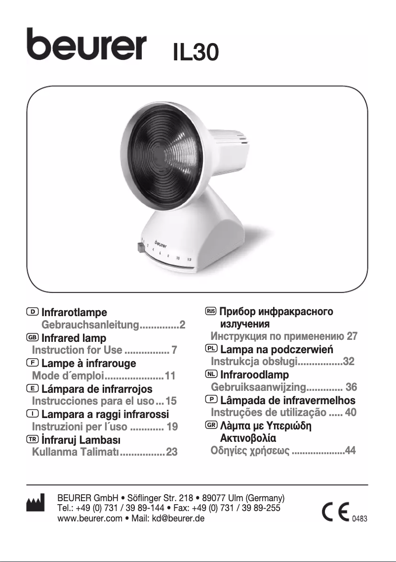 Image de la première page du manuel de l'appareil IL 30