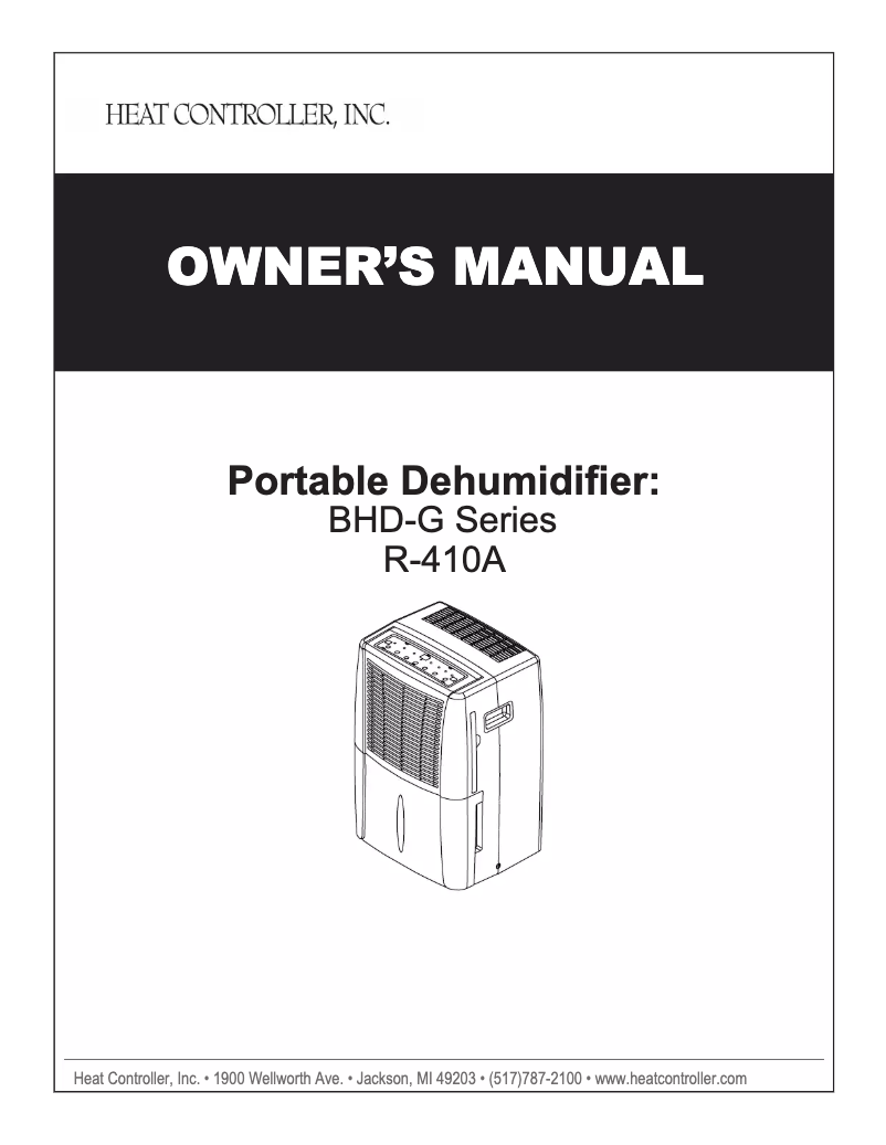 Image de la première page du manuel de l'appareil BHD-651-G