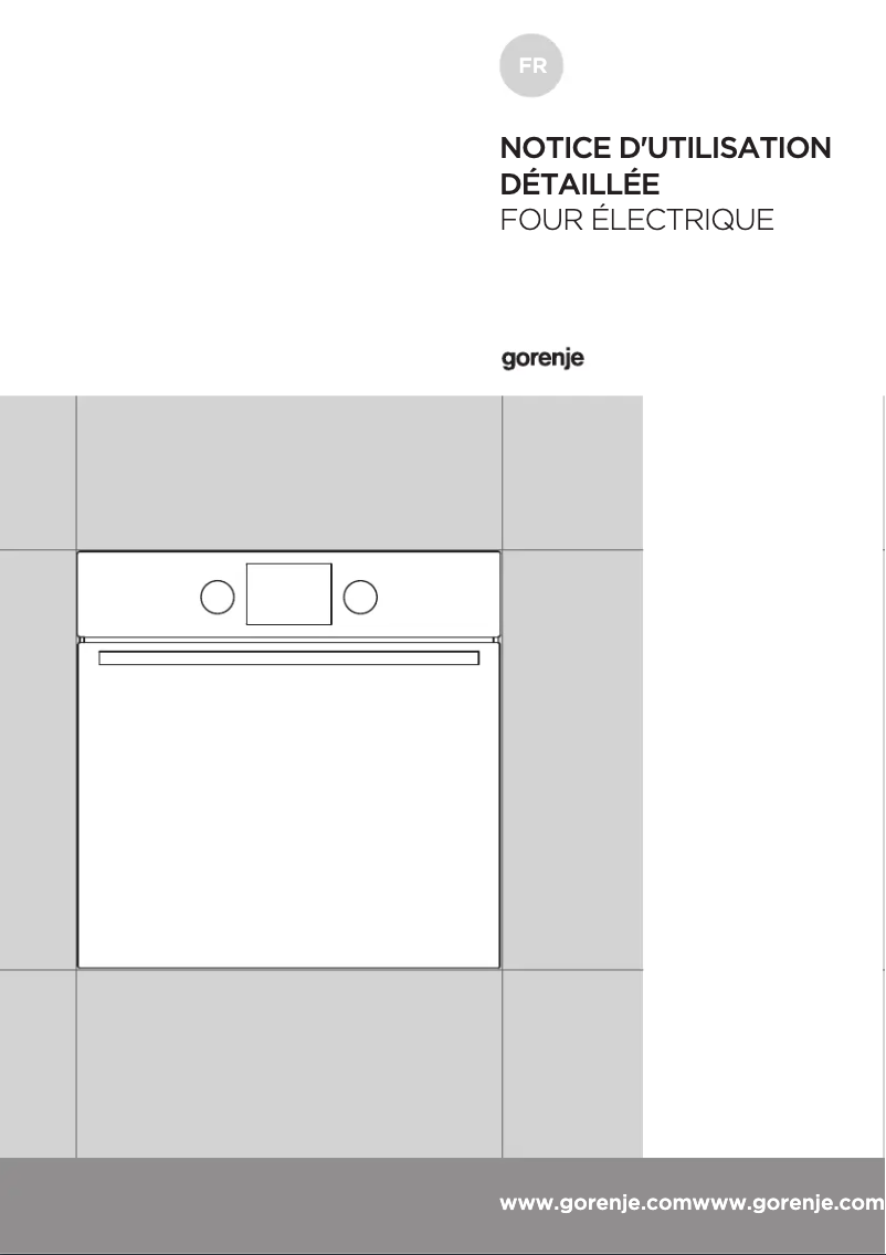Page 1 de la notice Manuel utilisateur Gorenje BO635E111X