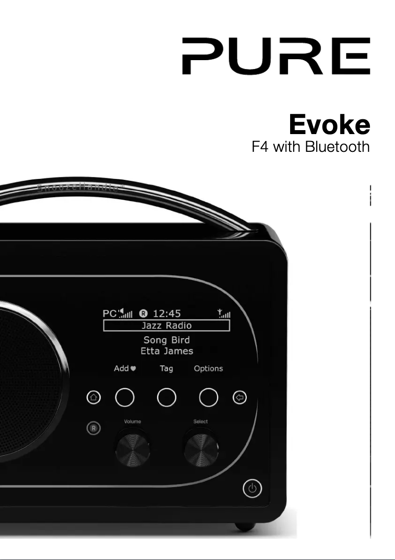 Page 1 de la notice Manuel utilisateur Pure Evoke F4 with Bluetooth