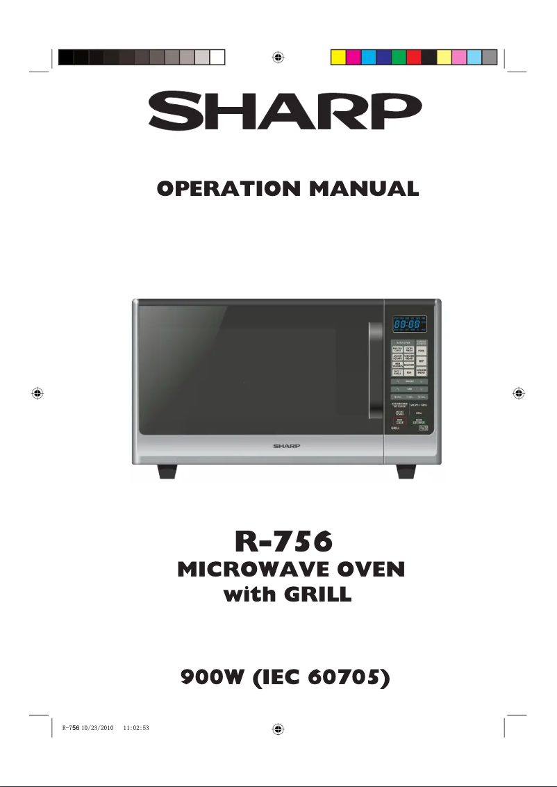 Page n°1 - Manuel utilisateur Sharp R-756