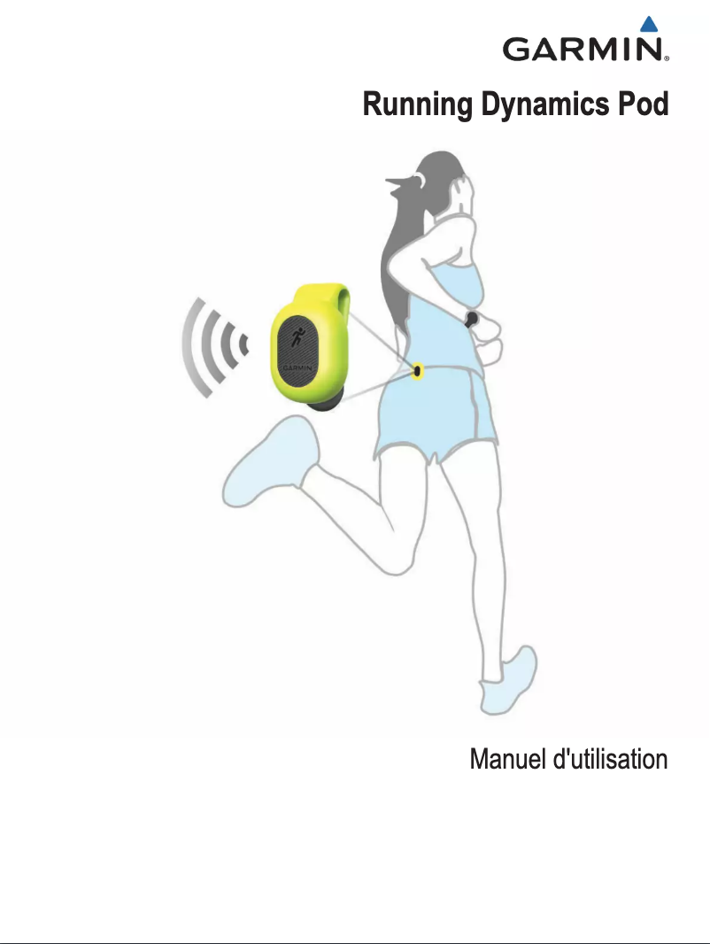 Page 1 de la notice Manuel utilisateur Garmin Running Dynamics Pod
