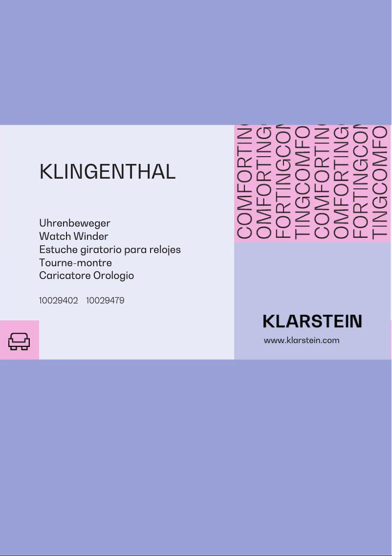 Page n°1 - Manuel utilisateur Klarstein Klingenthal