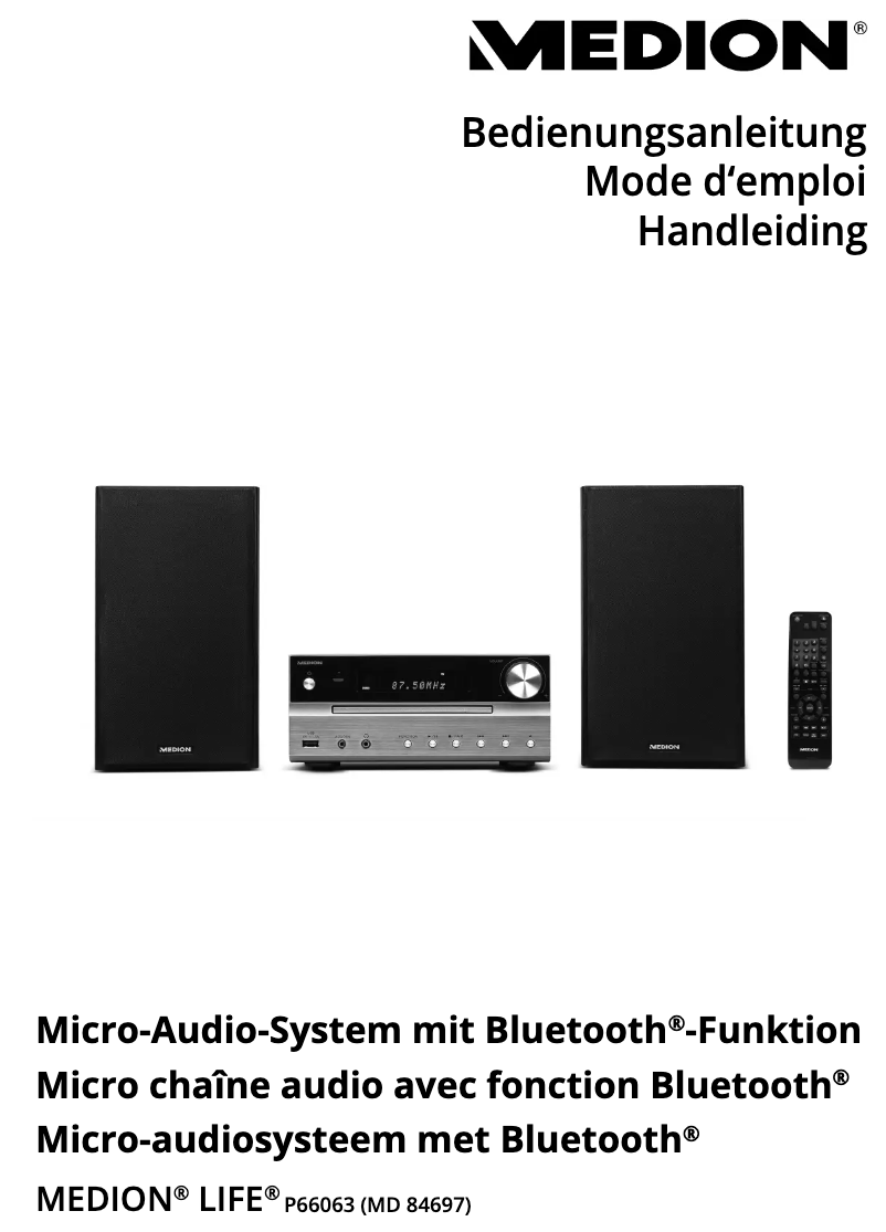 Page n°1 - Manuel utilisateur Medion LIFE P66063 (MD 84697)