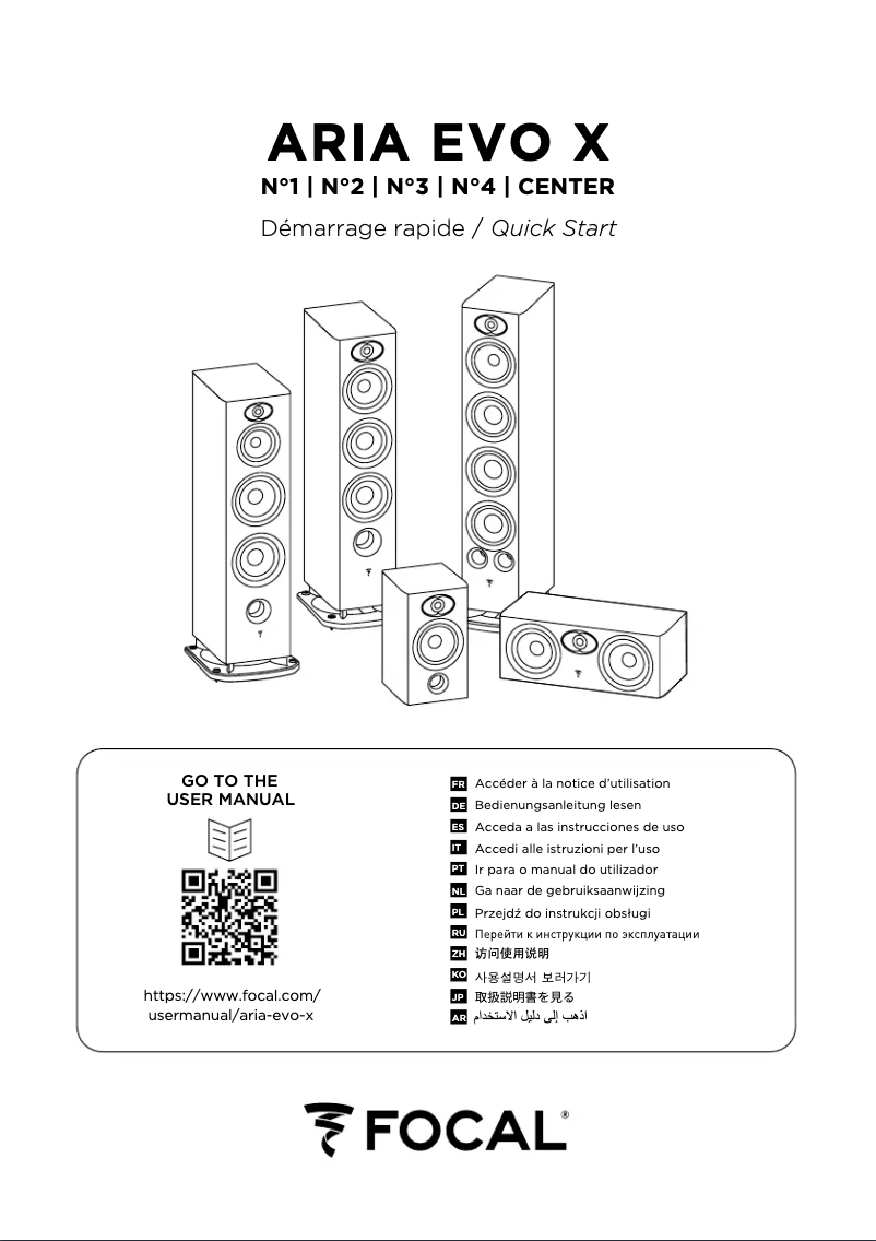 Image de la première page du manuel de l'appareil Aria Evo X N°1