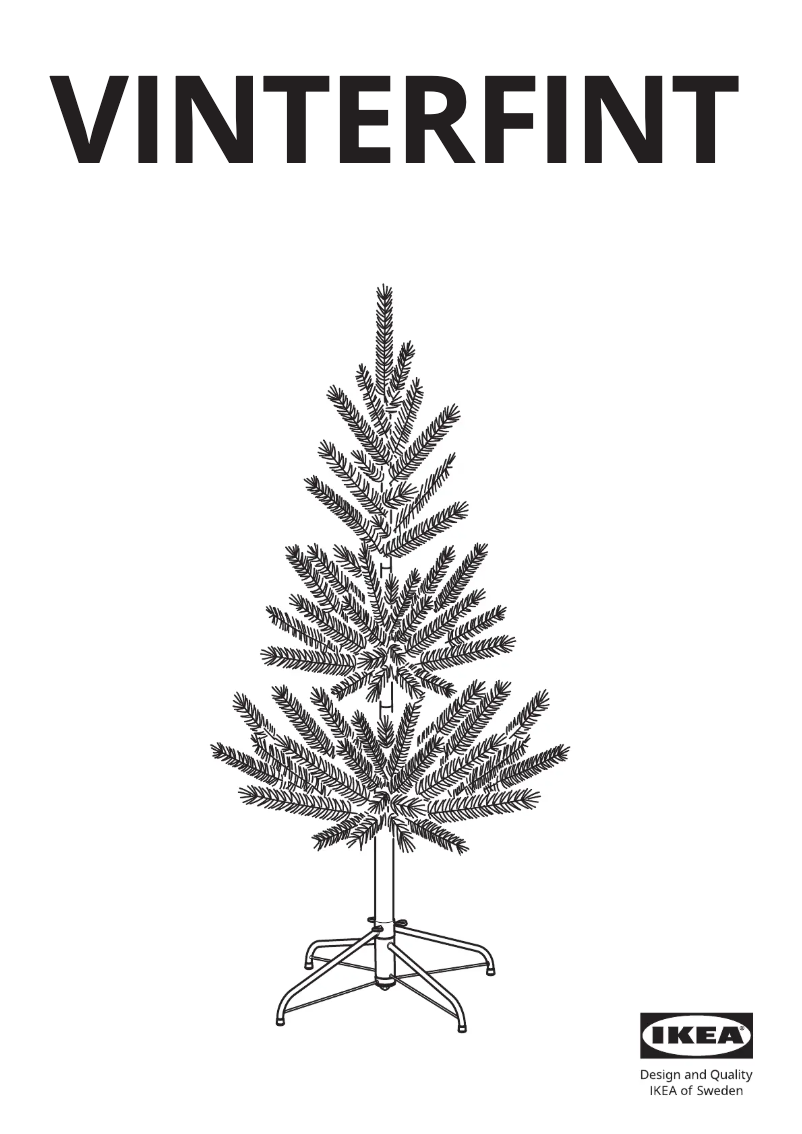 Page 1 de la notice Manuel utilisateur Ikea VINTERFINT 605.858.57