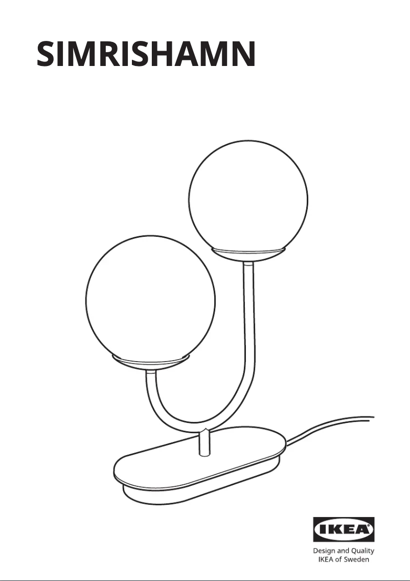 Image de la première page du manuel de l'appareil SIMRISHAMN 805.367.38