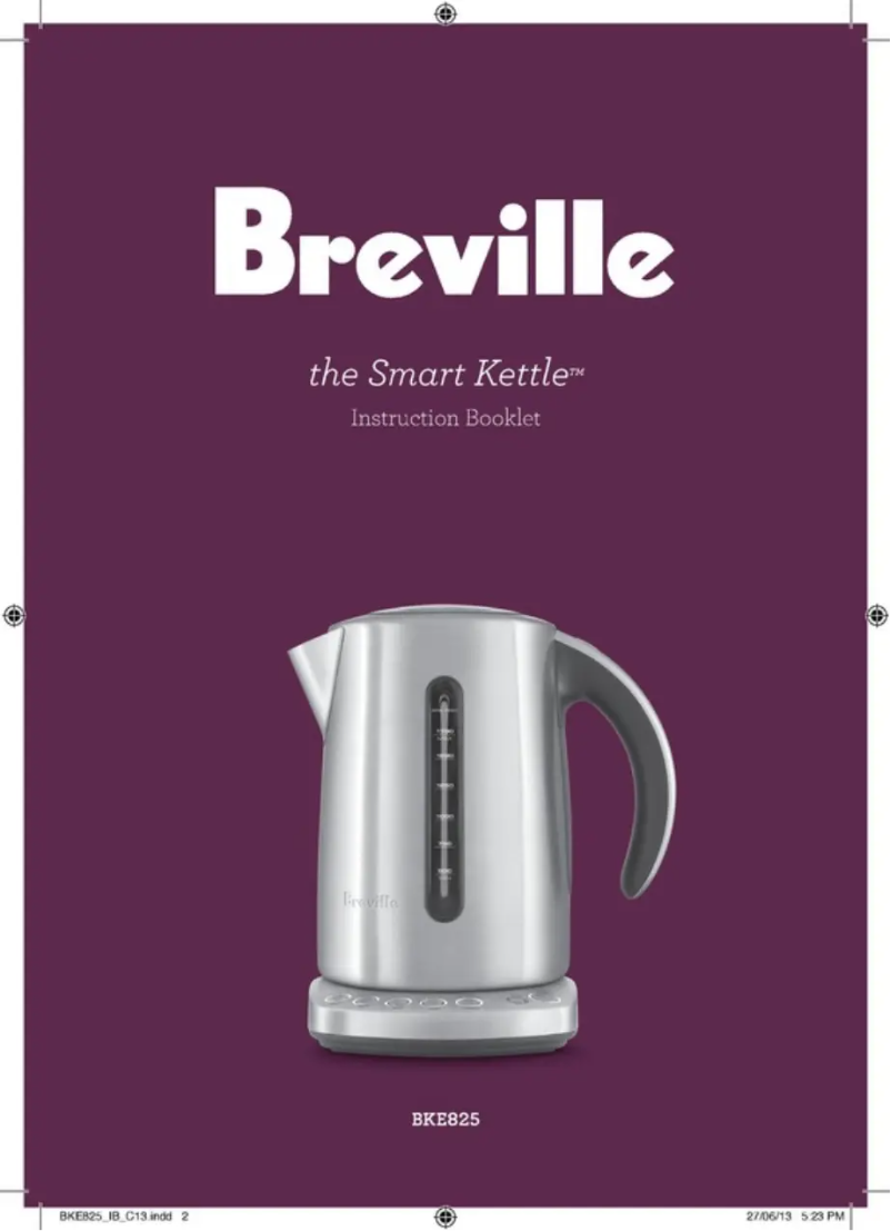 Image de la première page du manuel de l'appareil the Smart Kettle BKE825